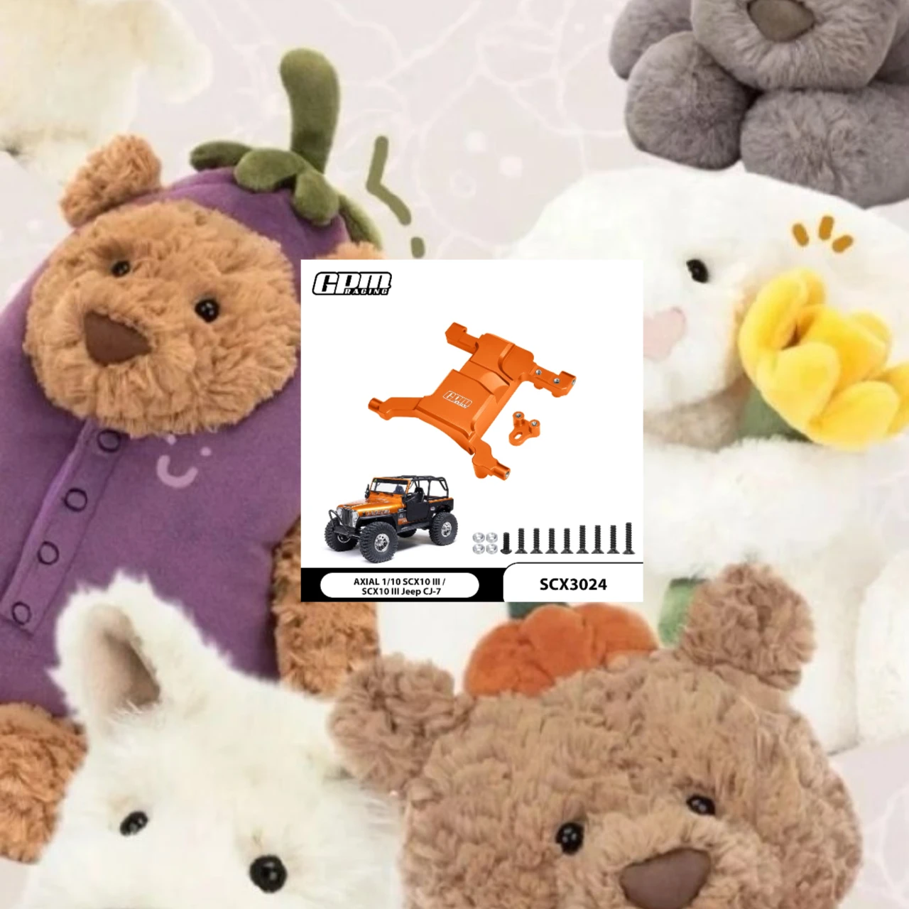 

Сплавной кронштейн рулевого управления GPM для шасси AXIAL SCX10 III Jeep Wrangler