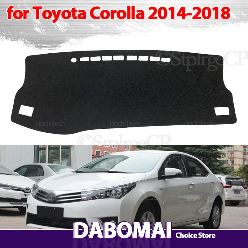

Для Toyota Corolla E170 E160 2014 2015 2016 2017 2018 крышка приборной панели защитная накладка на приборную панель солнцезащитный ковер анти-УФ-приборная панель
