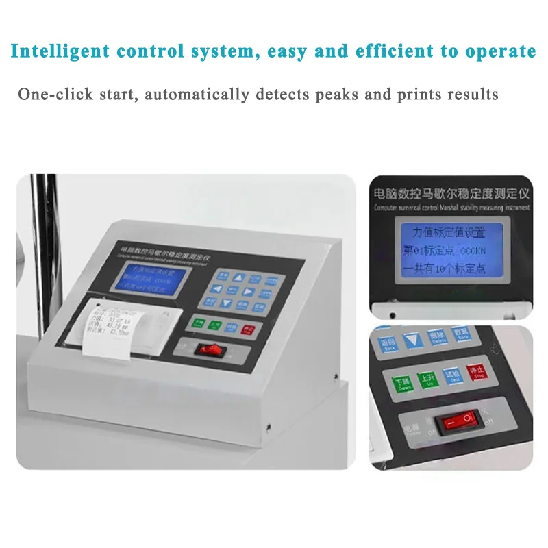 LWD-3A/5A Marshall Stability Testing Machine 50kN Load Standard Accuracy 1 Year Warranty IP55 Protection AC 220V Competitive
