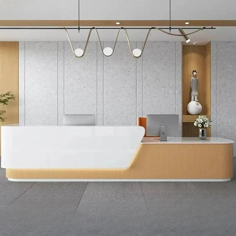 

Display Luxury Reception Desk High Quality Design Modern Beauty Salon High Quality Desks Design Office Schreibtisch Furniture