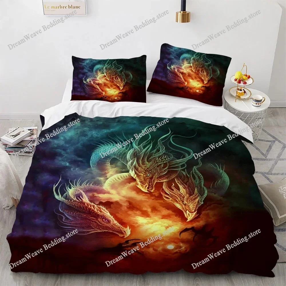 

3D Print Duvet Cover Pterosaur Dragon Fantasy Pattern Quilt Covers For Children Single Twin Queen King Bedding Set Home Textile9