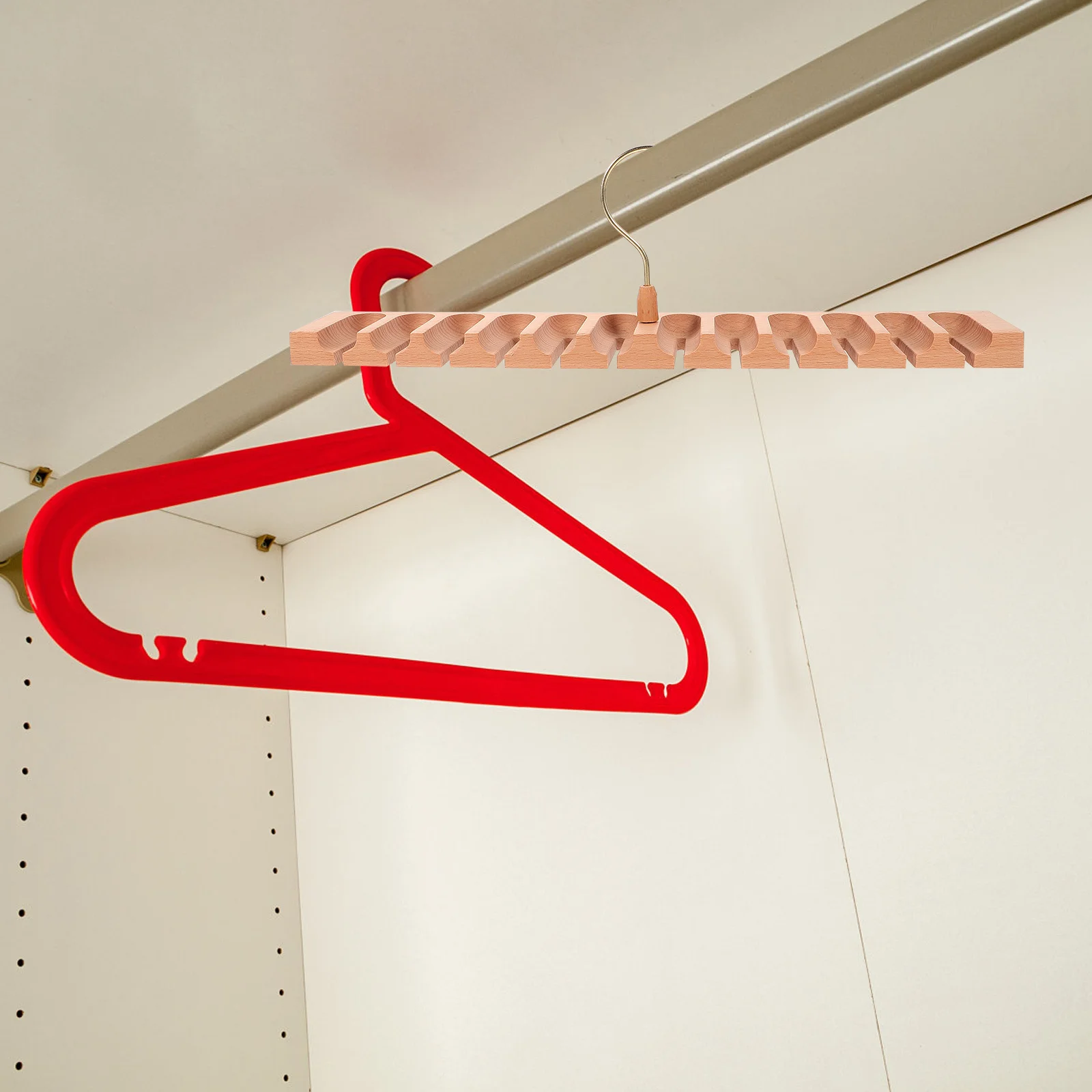 

Belt Organizer Rack for Closet Rotating 12 Compartments Large Capacity Hanging Belt Holder Multifunctional Storage Space Saver