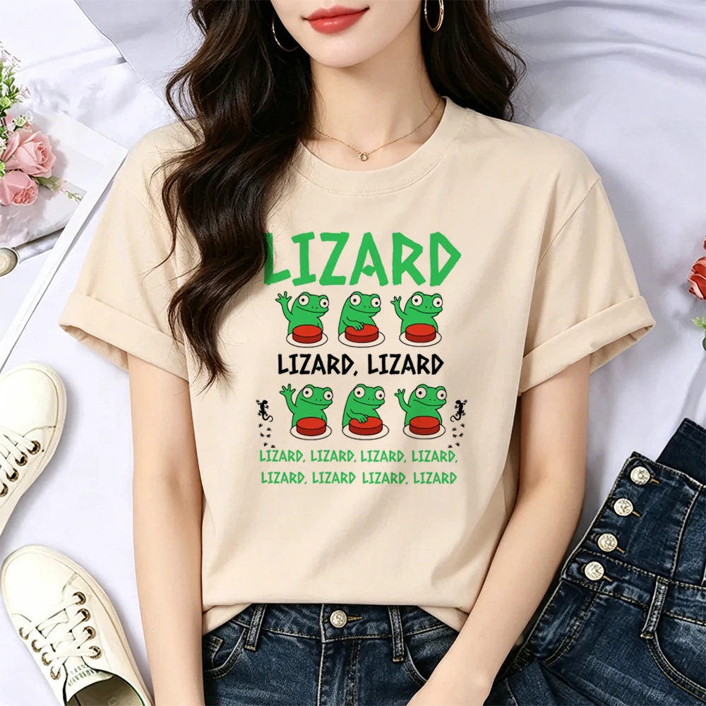 Lizard t-shirt teen japanese baddie party t-shirt vintage anime meme y2k gothic