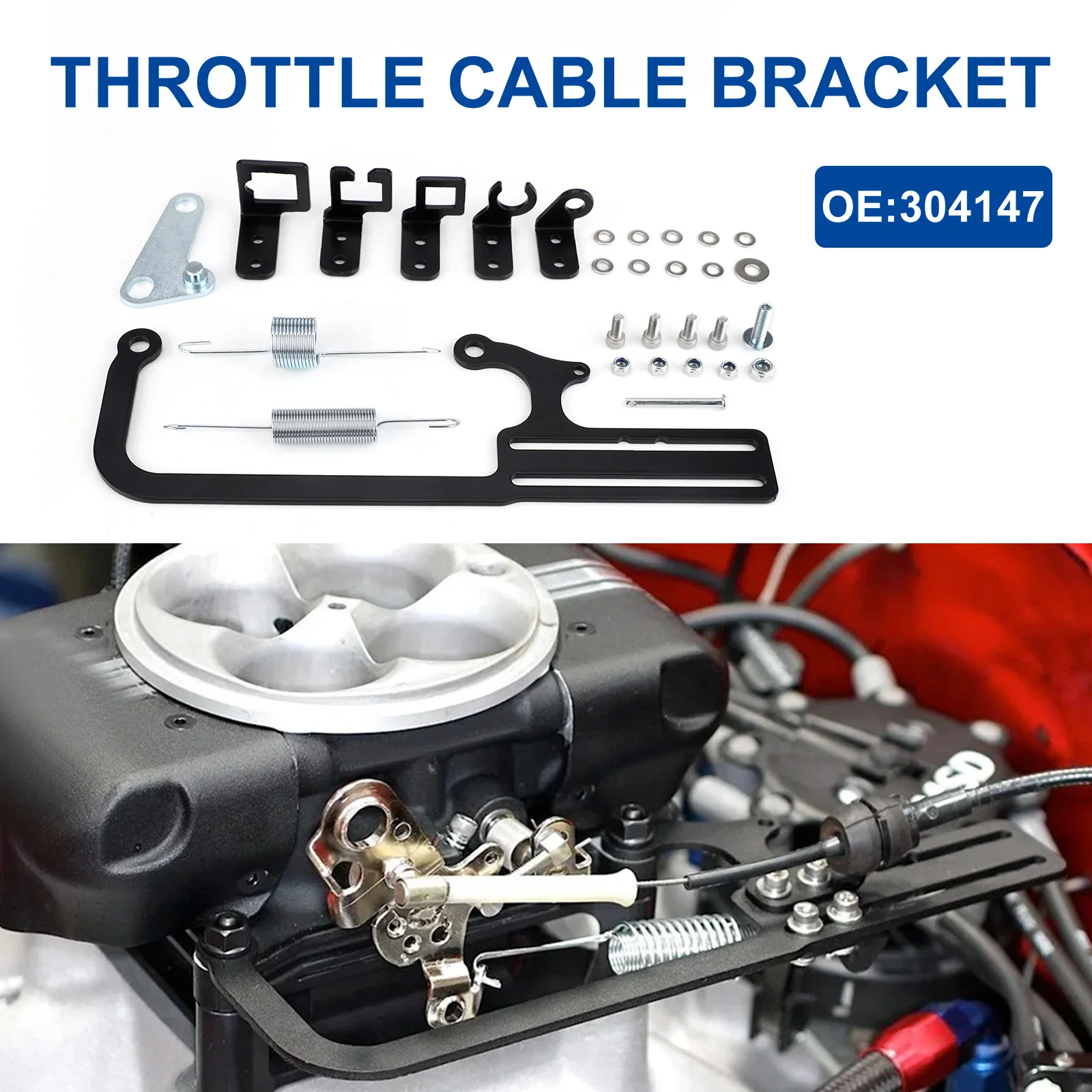 

For EZ-EFI For Automatic Transmission TV Cables GM 700R4 Transmissions Throttle Cable Mount Bracket Cable Mounting Kit 304147
