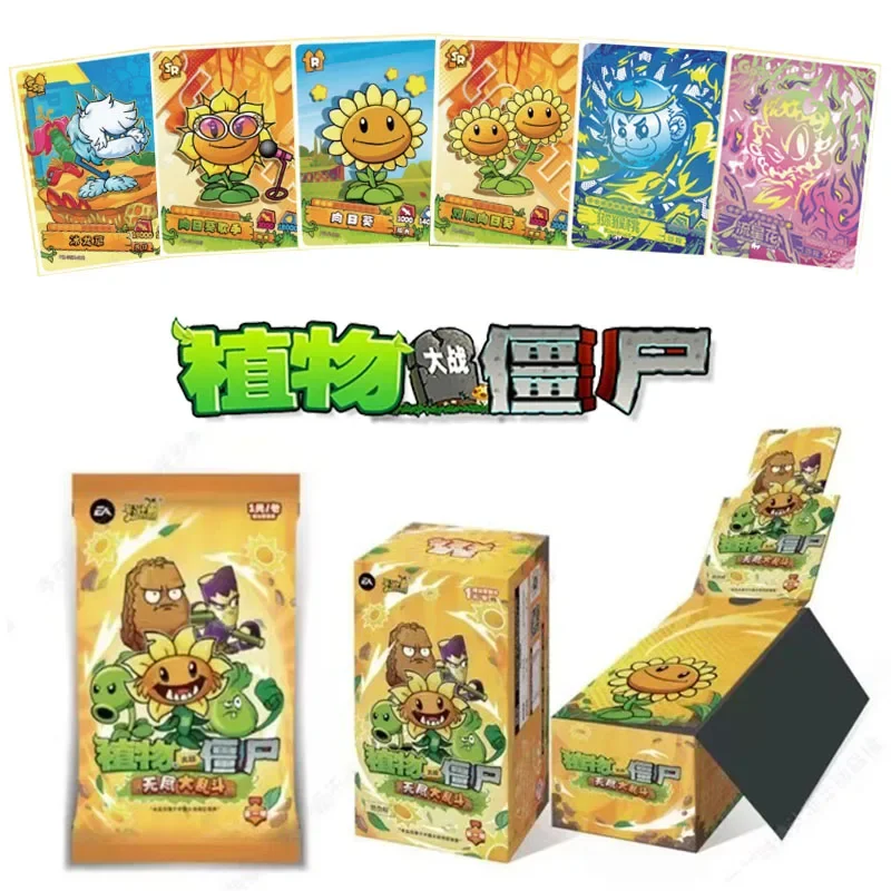 KAYOU Genuine Plants Vs. Zombies Card Wonderful Natural Journey Endless Battle Cards Anime Collection Card Kids Game Toy Gift