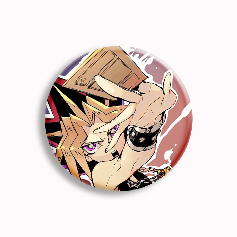 Yu-Gi-Oh Anime Character Soft Button Pin Yami x Yugi Cartoon Brooch Badge Bag Decor Jewelry Fans Collect Kids Gifts