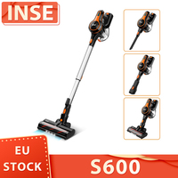 INSE S600 Cordless Stick Vacuum Cleaner, 25kPa Suction Dual Modes, 2500mAh Batter 40min Runtime, LED Light, 1.2L Large Dustbin