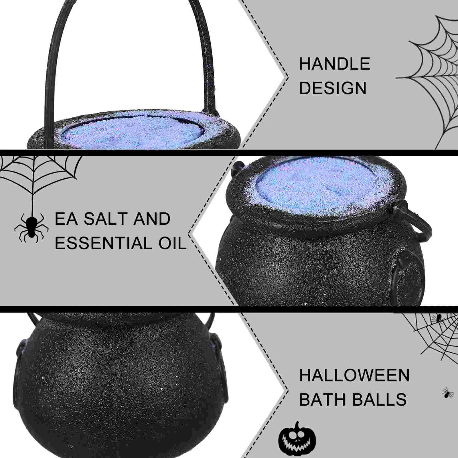 Mandi bola garam kamar mandi Halloween bola Shower Bathtub hadiah garam mandi laut garam Anak