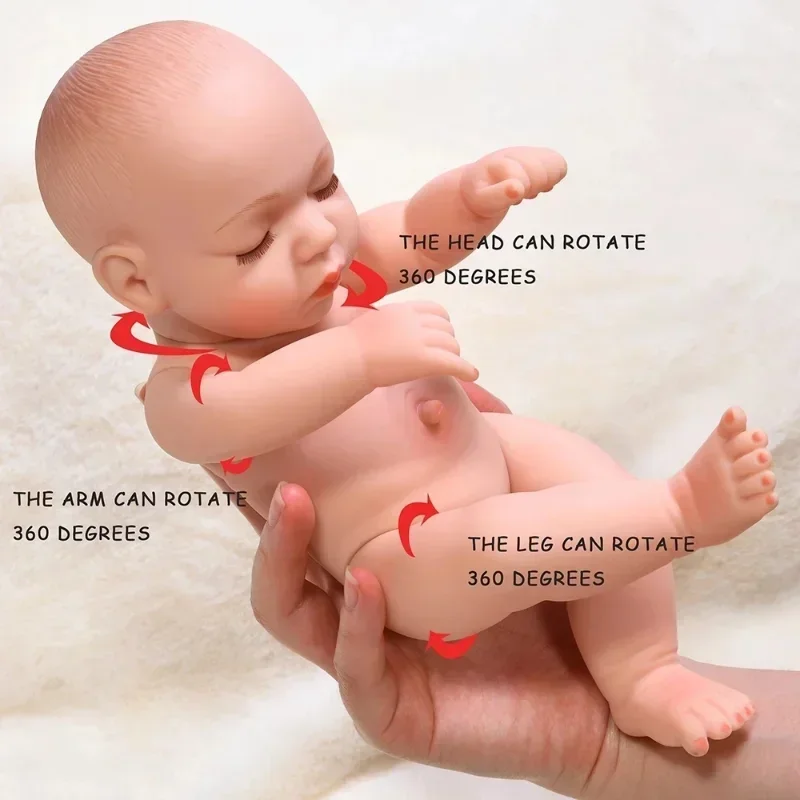 

30cm Baby Reborn Dolls Lifelike Real Girl Reborn Toys Full Silicone Body Waterproof Reborn Baby Doll Children Toy Gift
