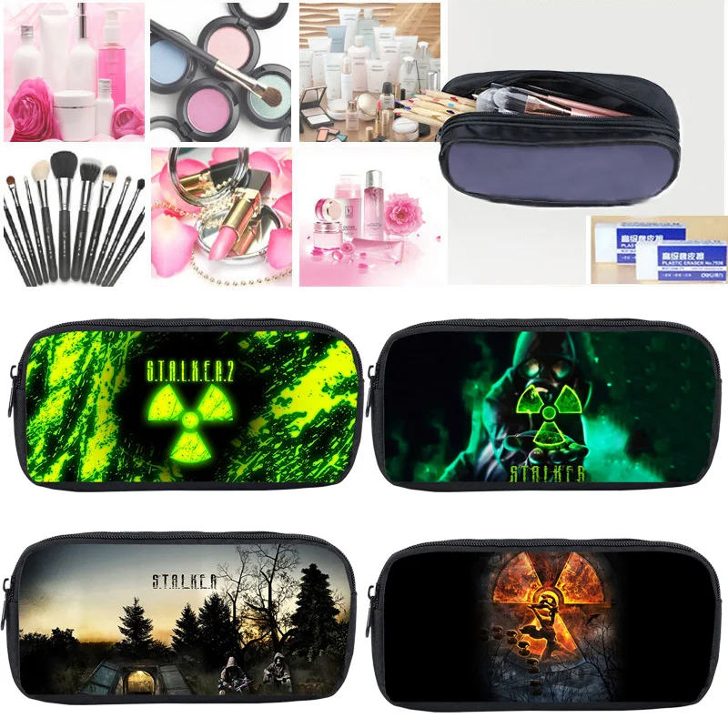 

Hot 3D Game Stalker 2 Pencil Case Shadow of Gun Pouch Bag S.T.A.L.K.E.R. 2 Anime Makeup Box School Supplies Stationery Storage