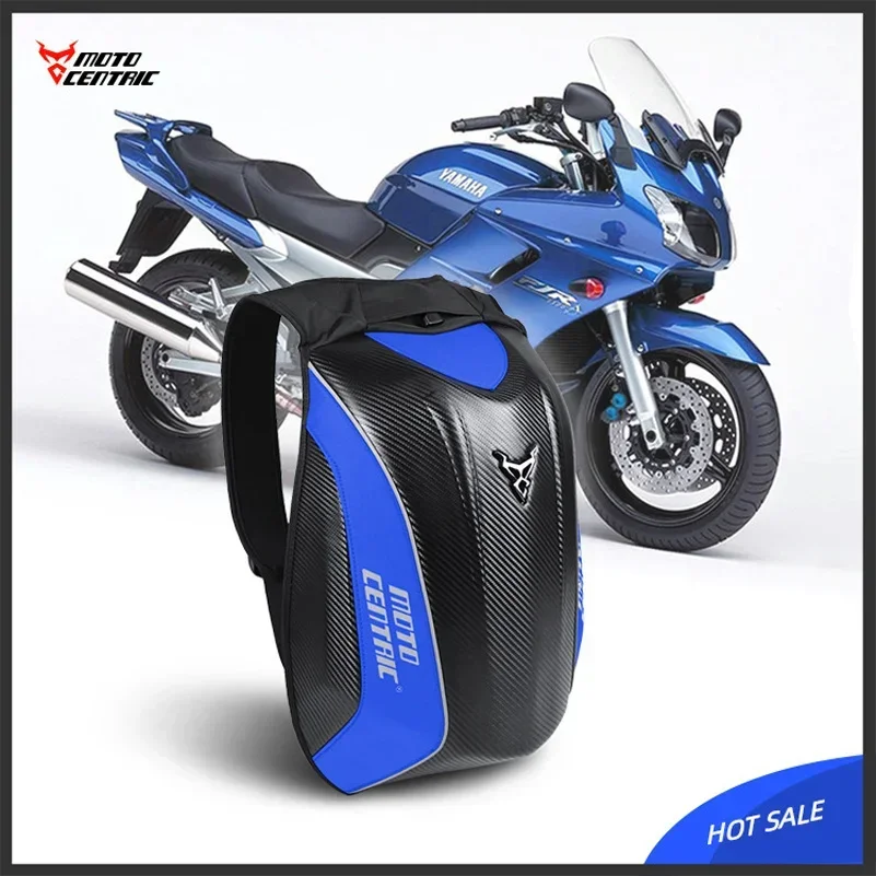 Heren koolstofvezel motorhelmtas waterdichte moto rugzak uitbreidbare motorbagage koffer reistas 30-48l