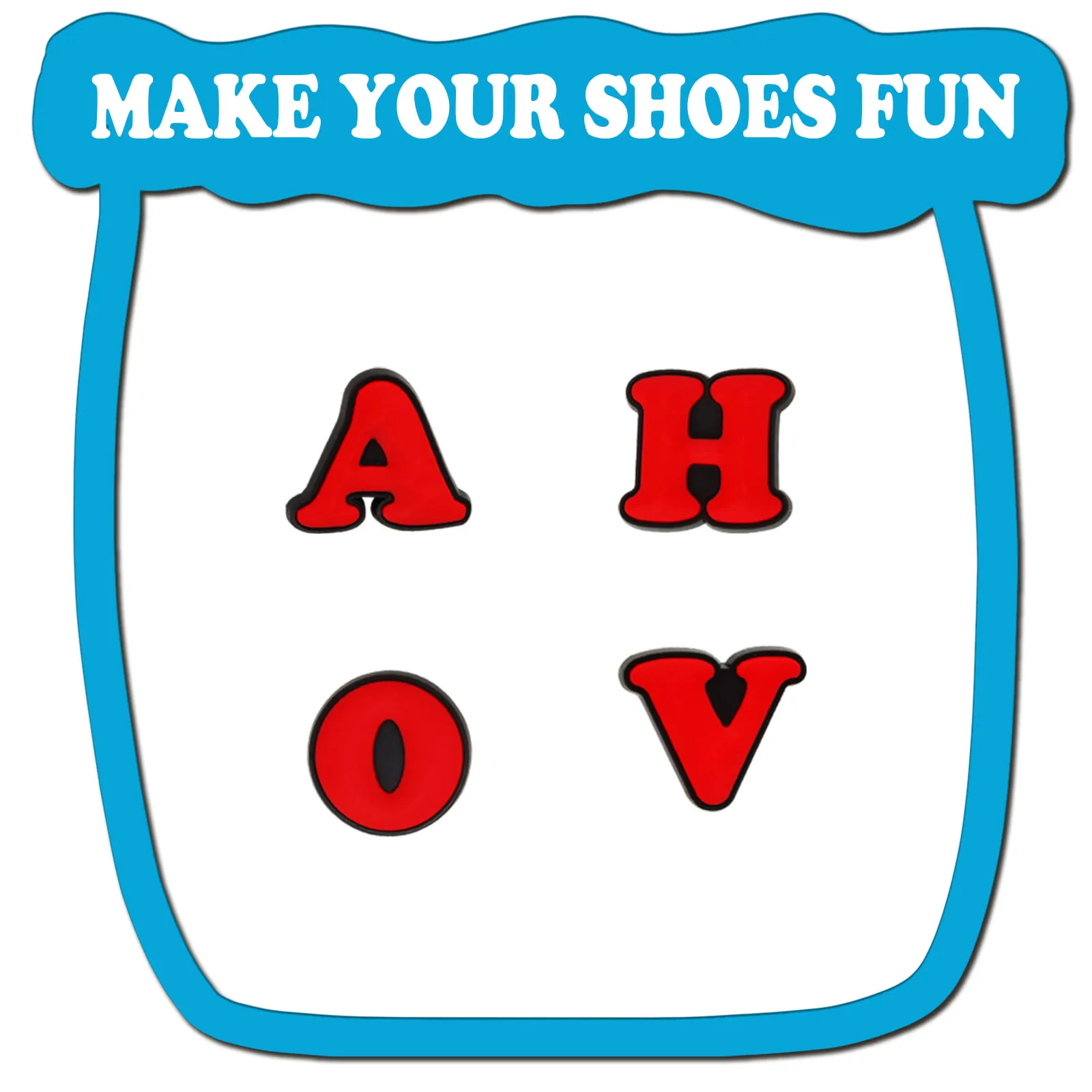 26 قطعة من سلسلة الأحذية الملونة الأبجدية للصنادل حقيبة الشاطئ، إكسسوارات زينة الأحذية ذاتية الصنع جودة ممتازة