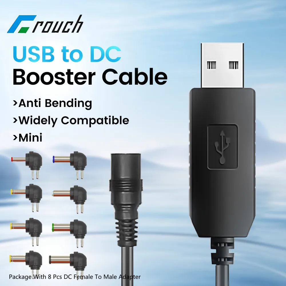 1m usb כדי dc 5v/9v/12v להגביר כבל wifi נתב אודיו רמקול מכונית מתאם כבל מחשב נייד כוח בנק elמרפק USB כוח דחיפה קו