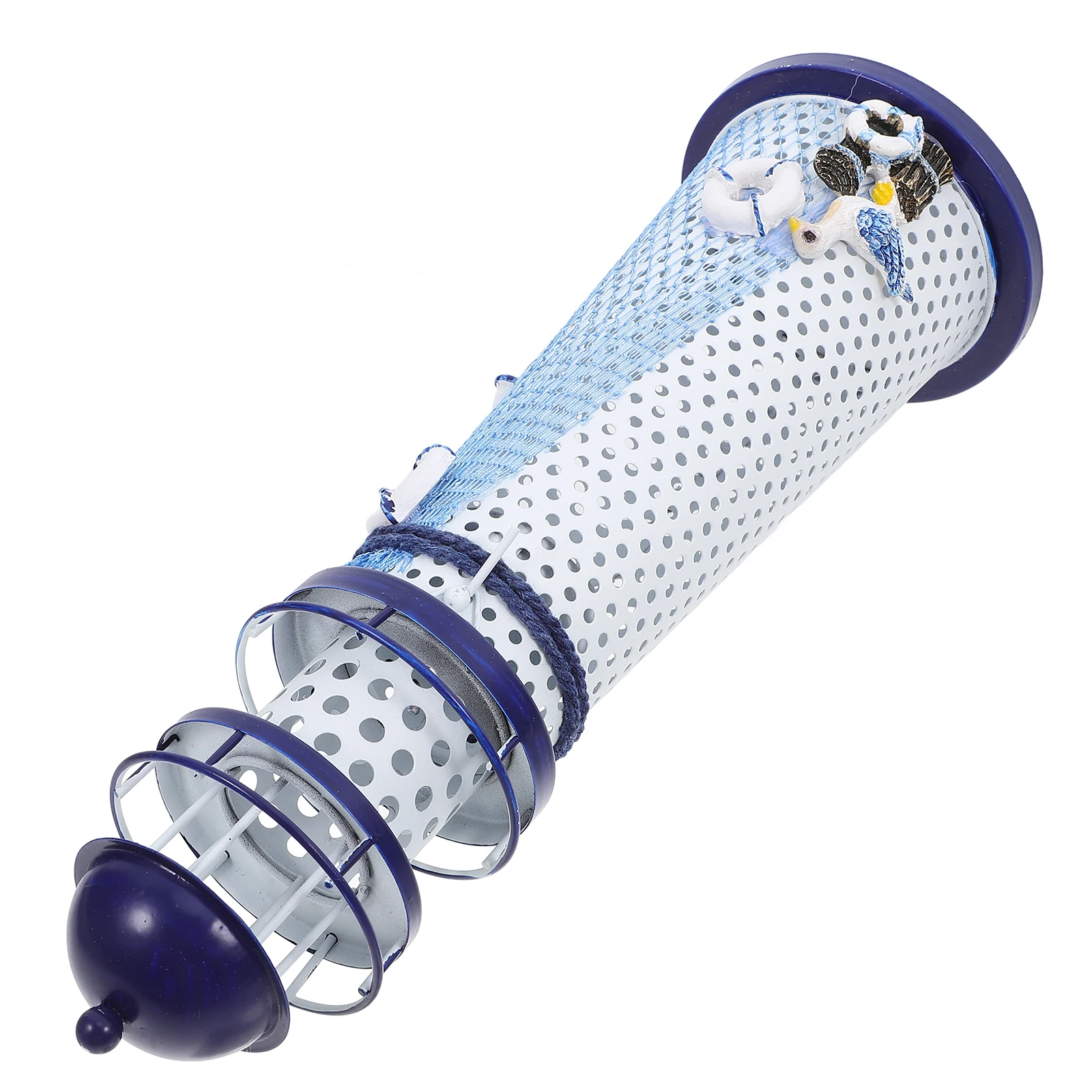 Iron Lighthouse Holder Nautical Candlestick Mediterranean Home Decor Tabletop Stand Ornament Mediterranean Decor