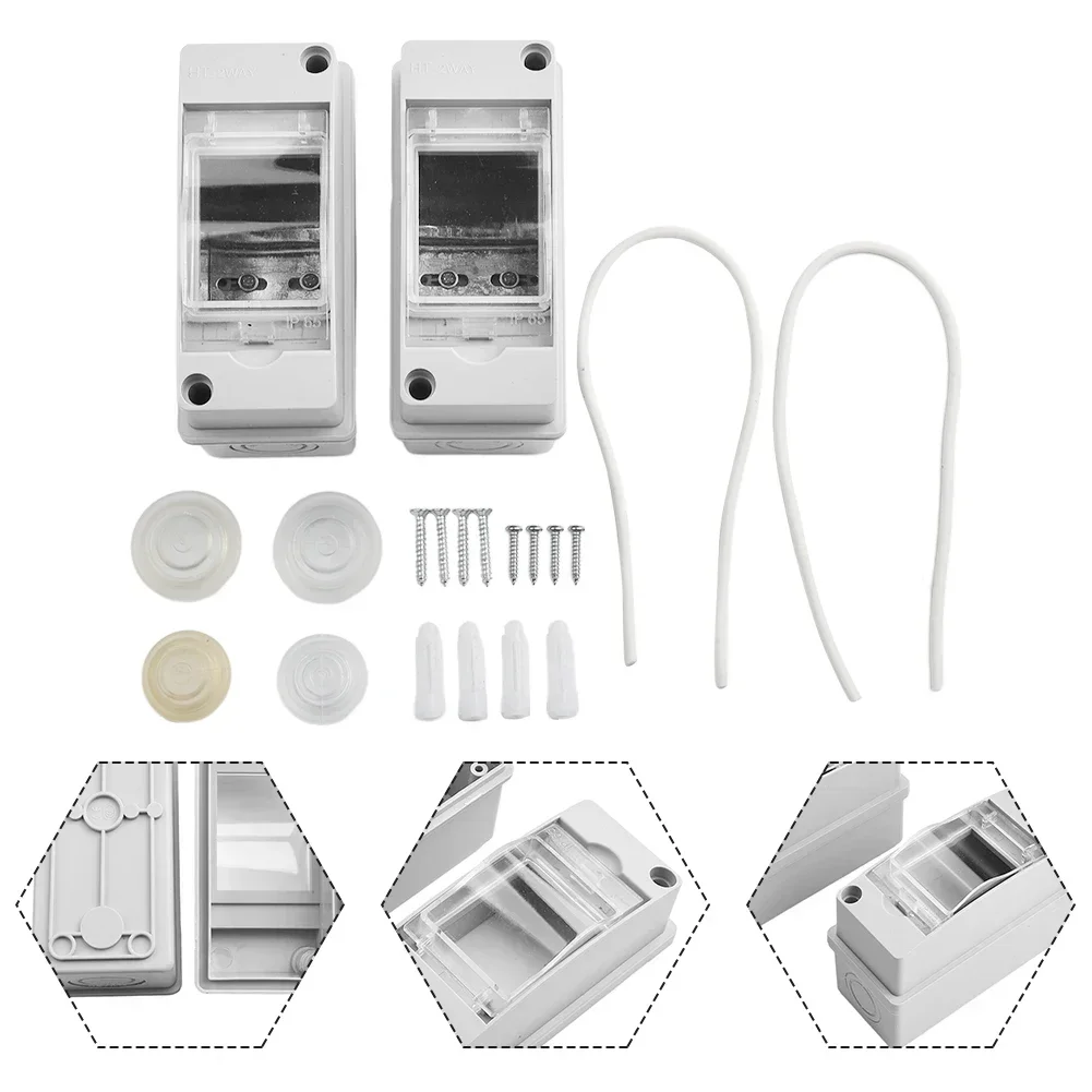 

Коробка распределителя автоматического выключателя, распределительная коробка, 2 шт., IP65-1, небольшой распределитель, подходит для наружной распределительной коробки проводов