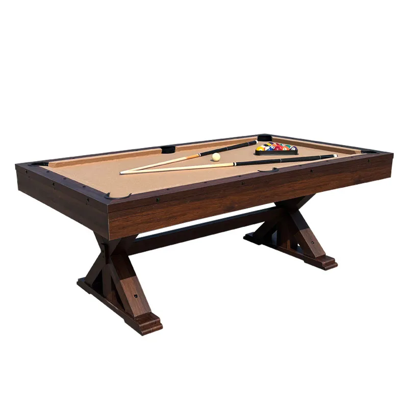 

Billiards table Standard adult indoor American multi-functional household table tennis 3-in-1 black eight American billiards