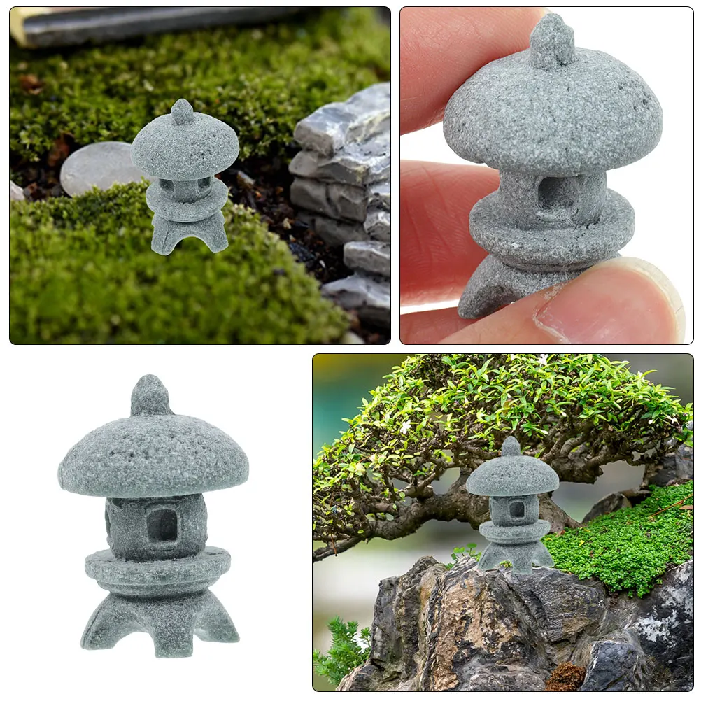 

Japanese Lantern Statue Miniature Pagoda Zen Garden Decor Aquarium Landscaping Ornament Home Decorative Rock Statues