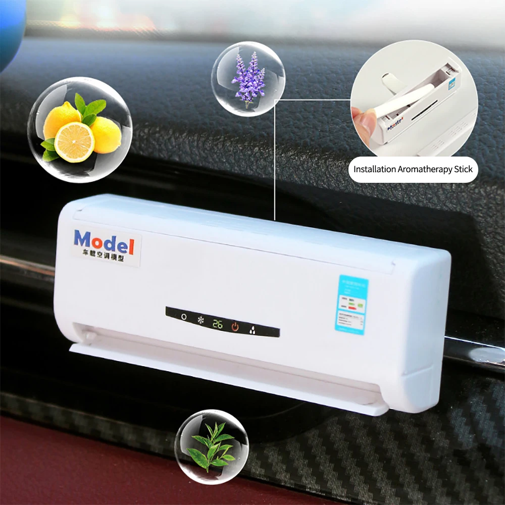 Car Outlet Air Freshener Air Conditioner Model Air Deodorization Fragrance Aromatherapy Ornaments Auto Interior Accessories