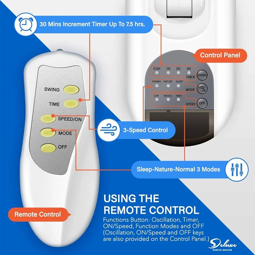 16インチ壁掛け扇風機 リモコン付き 首振り 3段階風量調節 タイマー機能 垂直チルト 静音 空気循環 家庭 オフィス ガレージに最適
