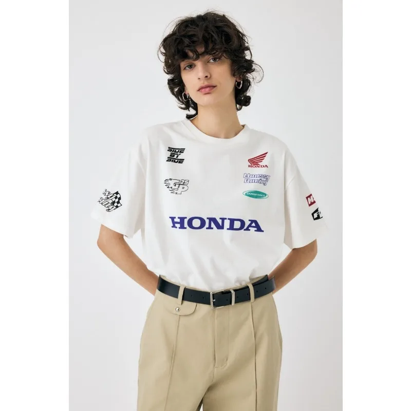 

HONDA RACING BIG TEE 100% COTTON OFFICIAL Short Sleeve T-Shirt Motorcycle Clothing Honda Logo Designed Oversides T-Shirt