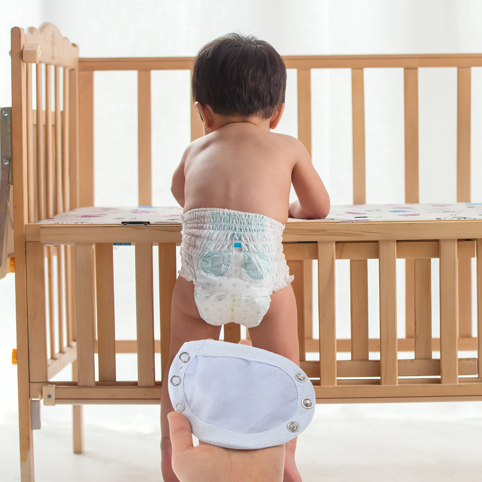 

Baby Jumpsuit Extender Cotton Bodysuit Snap Romper Onesie Diaper Partner Soft Breathable Extra Length Infant Clothes Extend