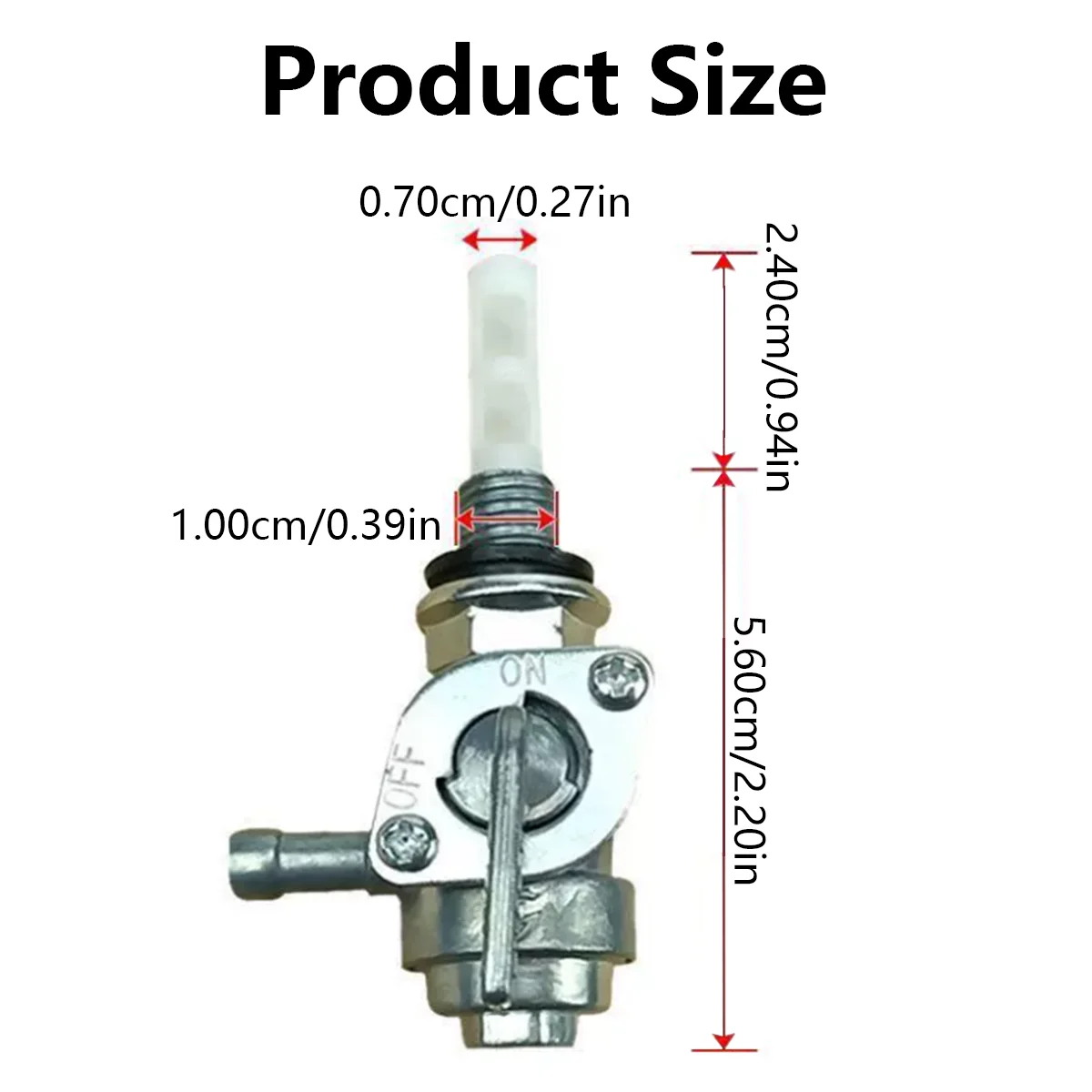 Gas Tank Fuel Switch Faucet Gasoline Switch Shut Off Valve Pump Tap Petcock For Generator Engine Oil Tank