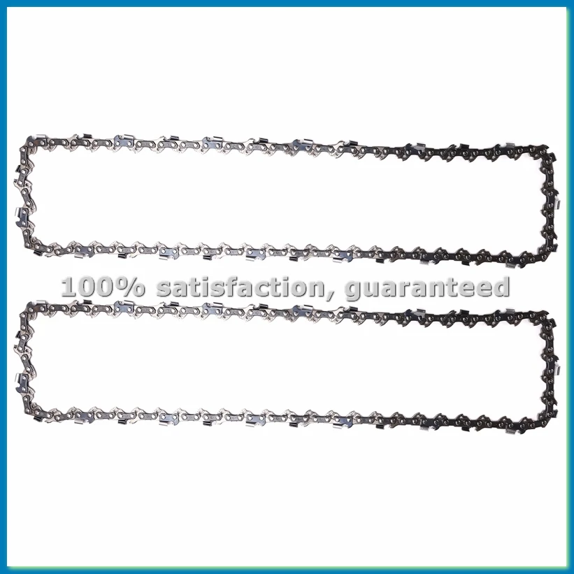 

Набор из 2 цепей для пил, шаг 3/8 дюйма (1,3 мм), 57TG, 40 см (16 дюймов), сменная цепь для различных бензопил и электропил - A56M