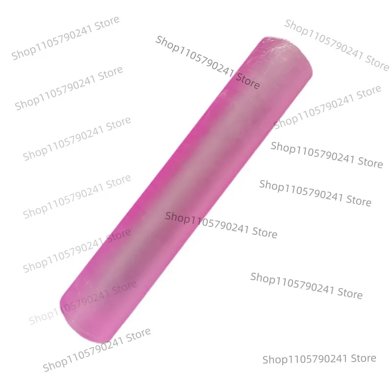 900g/bag Column Shape Synthetic Pink Corundum Rough Stone Diameter 38mm Lab Created Sapphire Raw Material For Gemstone