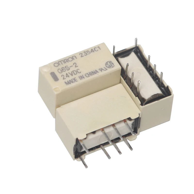 【5PCS】G6S-2 5VDC 12VDC 24VDC Signal Relay 8Pin DC 5V 12V 24V 2A Mini Signal