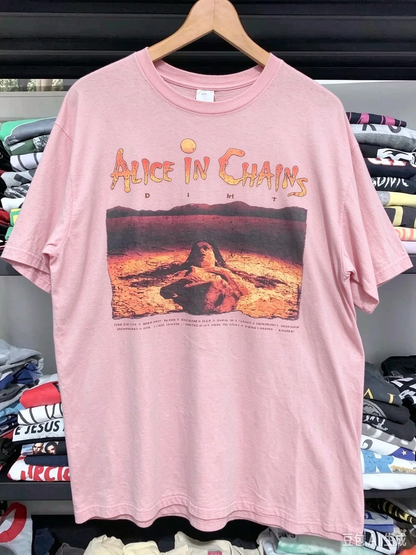 Alice in Chains Dirt Album T Shirt Vintage Grunge Rock Band Graphic Tee Men Women Retro Short Sleeve Cotton Streetwear T-shirt