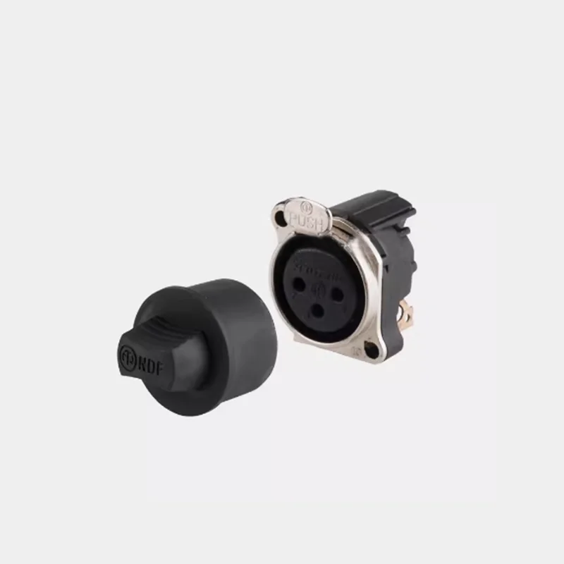 1PCS NEUTRIK NDF Dust and Moisture Proof Black rubber plug XLR Cannon mother base dust cover