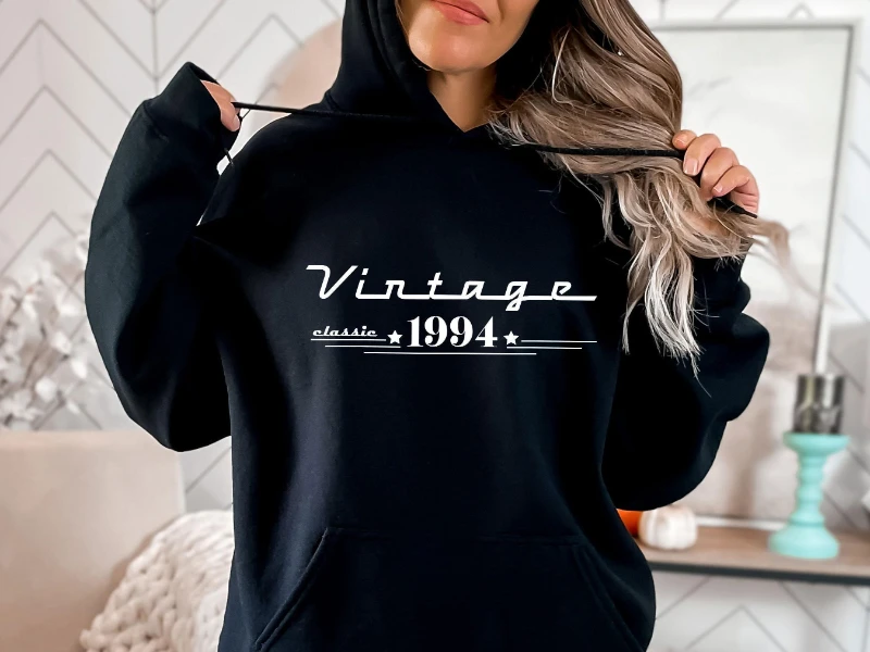 

Vintage 1995 Hoodie, Birthday Hoodie, 50th Birthday Gift, 1975 Birthday Gift, 30th Birthday Gift, 40th Birthday, Born in 1985