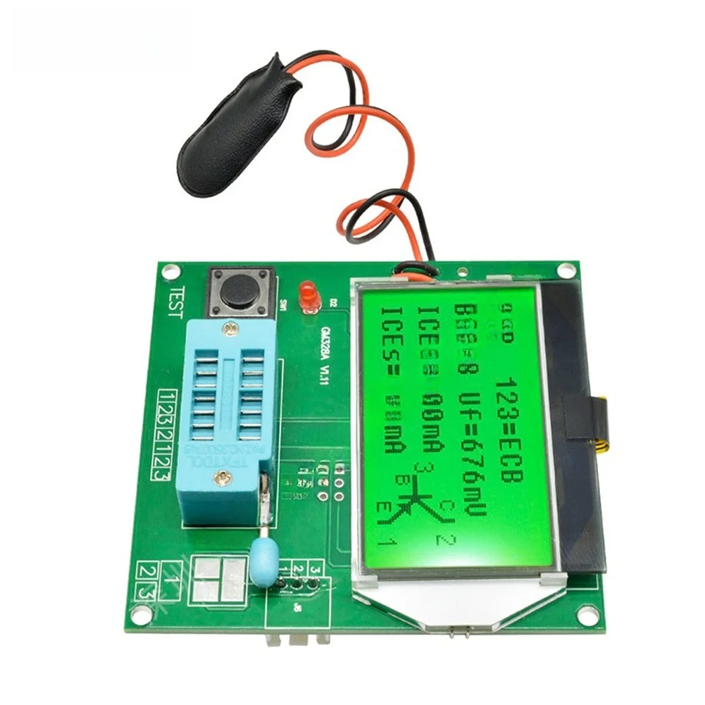 GM328A Transistor Tester Graphic 12864 LCD For Smd Board Electronic Component Analyzer For PNP NPN MOSFET Diode ESR Meter Tool