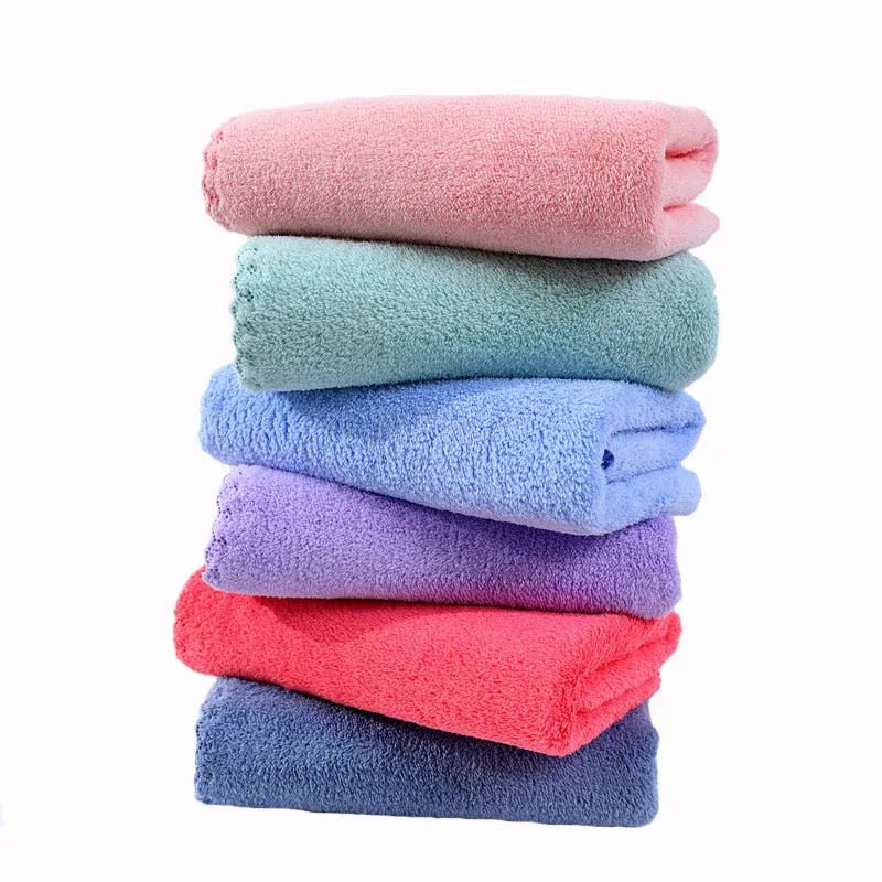 30x60cm Strong Absorbent Microfiber Face Towel High-density Coral Fleece Towel Quick Dry Clean Face Soft Cleaning Towel