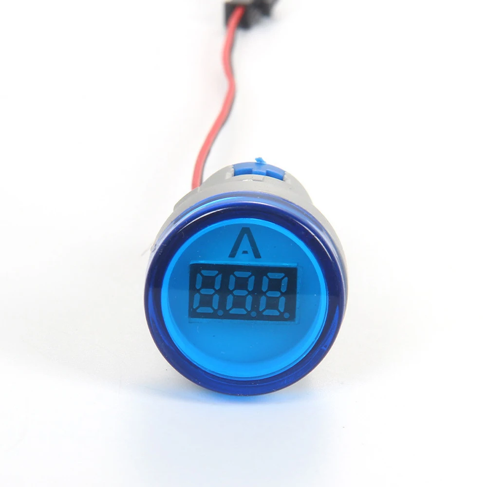 ABILKEEN Top Quality Dia30mm Round Head LED Illuminate M22 Industrial Ammeter 0-100A Digital Display Industrial Ammeter