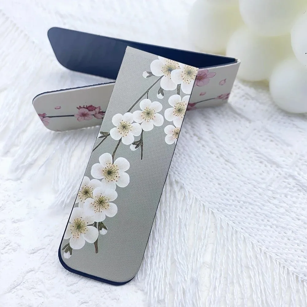 5 Pcs/Set Watercolor Design Magnetic Bookmark Set Flower Pattern Bible Quote Magnet Page Clips Sunset Sky Cloud