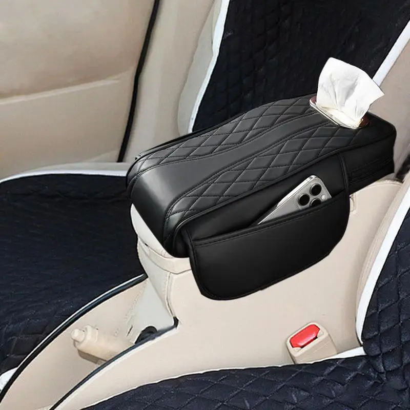 Car Armrest Box Heightening Pad Universal Storage Bag Car Tissue Box Central Multifunctional Elbow Heightening widening mat