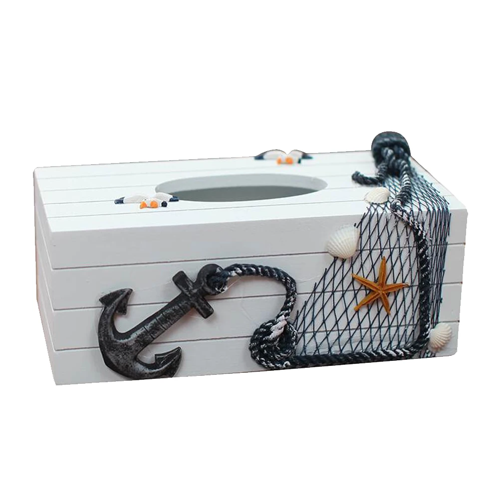 

1pc Wooden Box Home Office Decor Holder Container Storage Case Tissue Holder Tissue Container Modern Bedroom