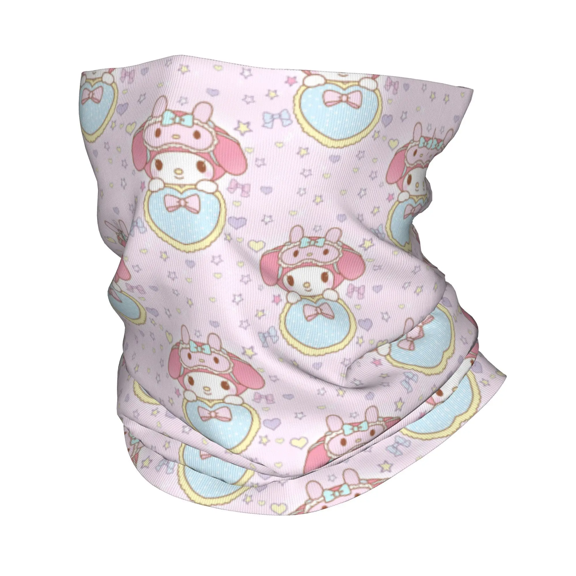 

My Melody Bandana Neck Gaiter Printed Cute Cartoon Characte Wrap Scarf Warm Cycling Scarf Running Unisex Adult Windproof