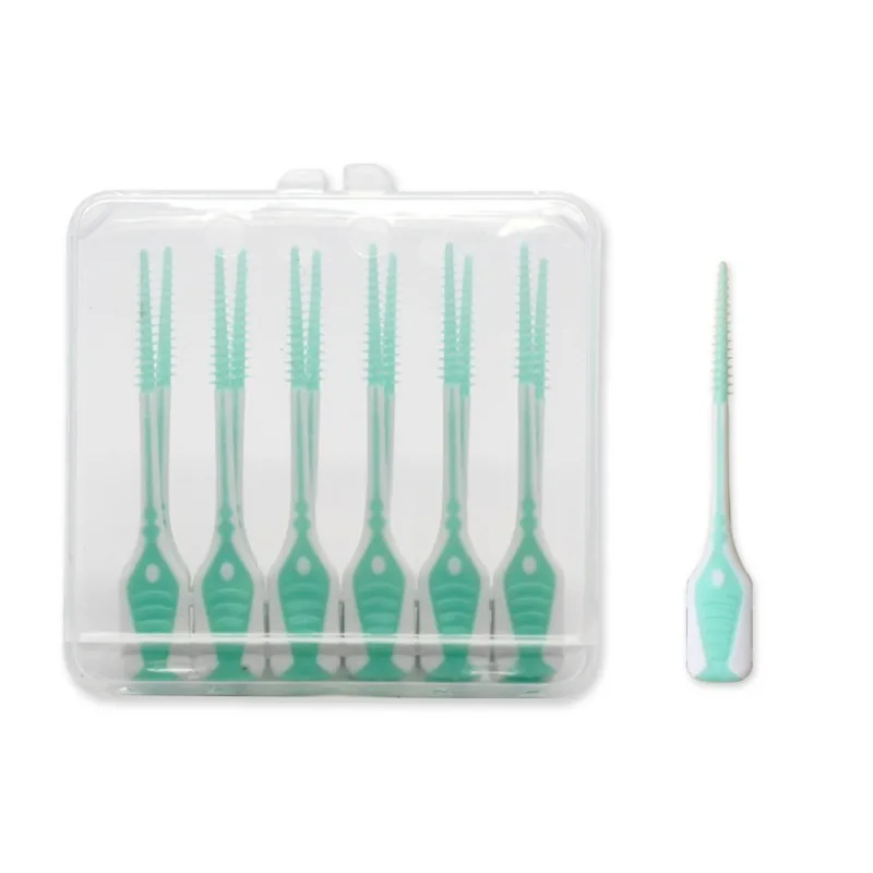 12pcs/20pcs Silicone Dental Interdental Brushes Disposable Dental Cleaning Brush Dental Floss Toothpicks Tooth Cleaning Portable - Image 5