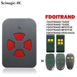 100% Clone FDOITRAND TS2DE TS4DE MPSTF2E MPSTF4E ER2C4ACD Garage Door Remote Control 433.92mhz Fixed Code Door Opener Keychain