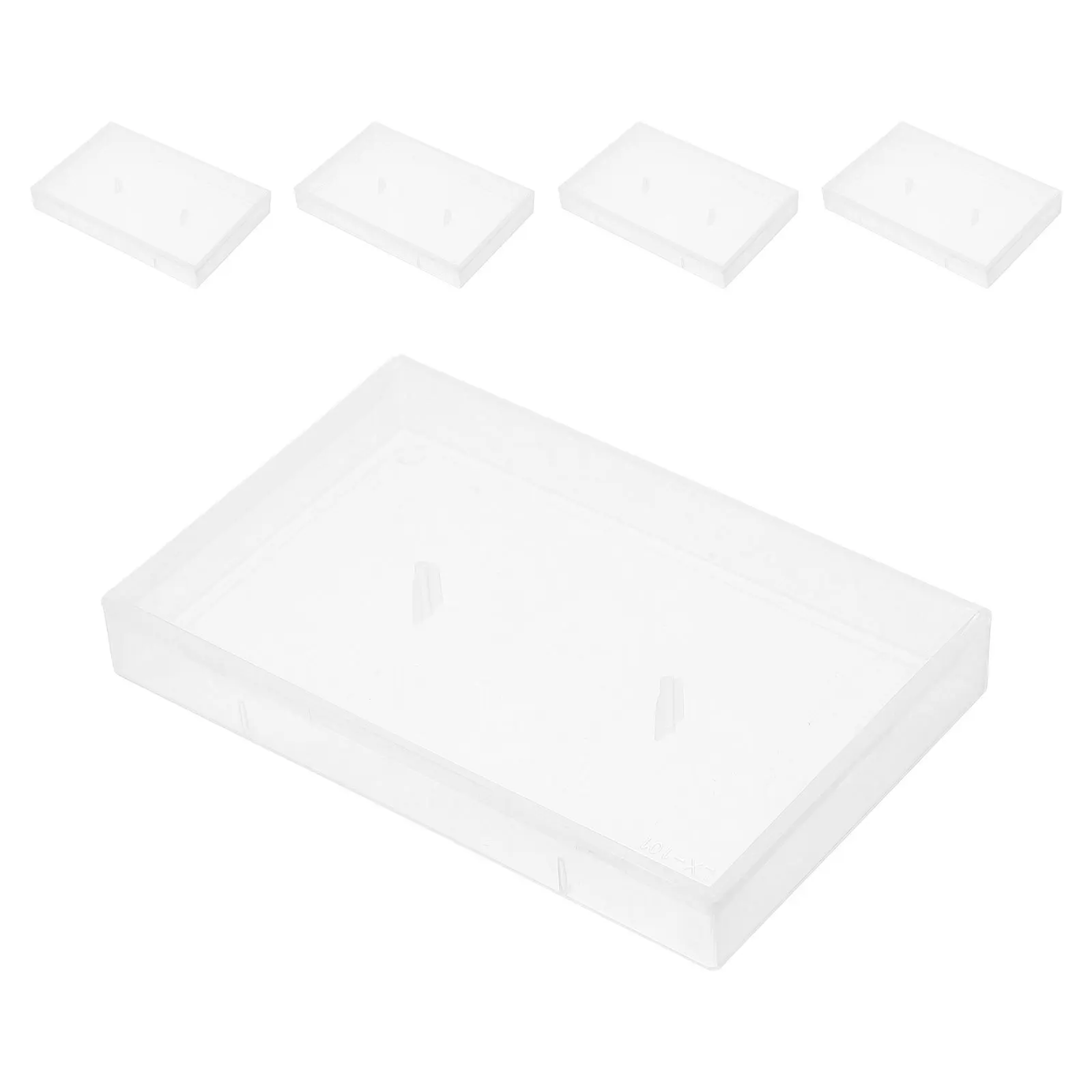 5 قطع من علبة كاسيت شفافة صندوق تخزين الشريط الشفاف لمنظم أشرطة الصوت وحامل مدمج ومجموعة السجلات