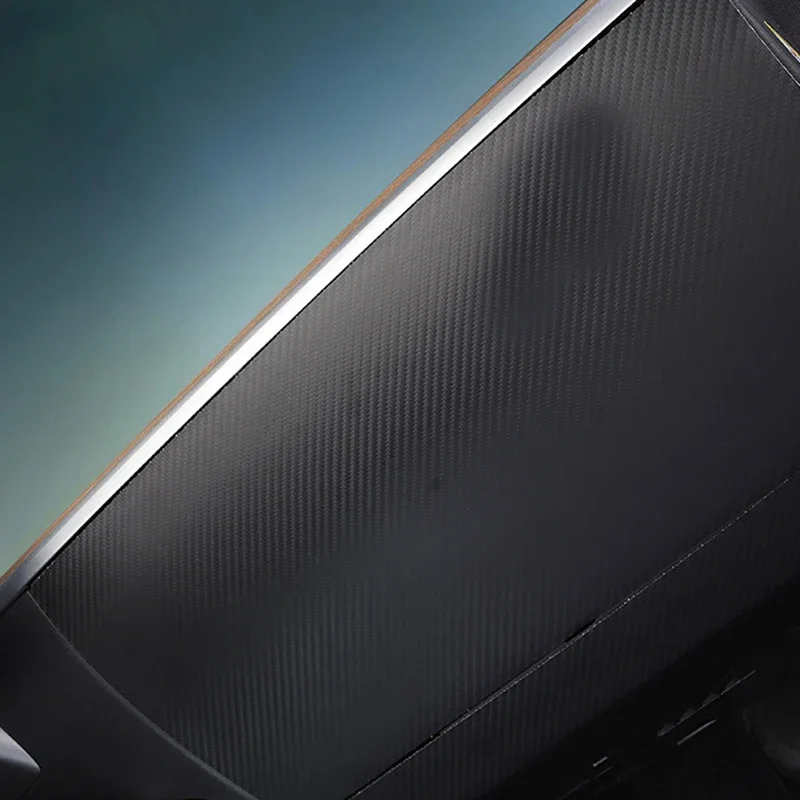 صندوق القفازات ملصق مضاد للركلة لطراز تسلا 3 هايلاند 2024-2026 غطاء ألياف الكربون بولي Leather الجلود اكسسوارات السيارات الداخلية مساعد الطيار #2