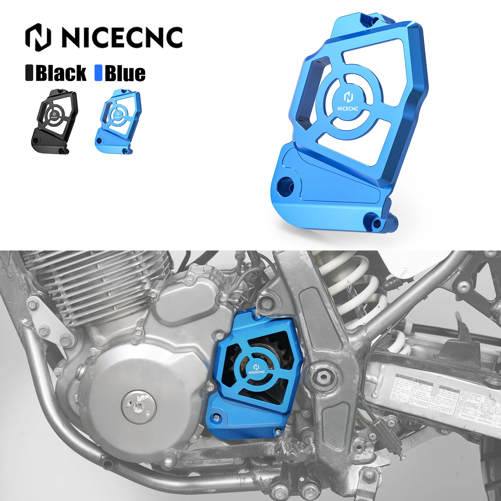 

NICECNC Sprocket Cover For Suzuki DR650 DR650S DR650SE 1996-2024 2023 2022 2021 2020 Motorcycle Accessories Chain Guard Cover