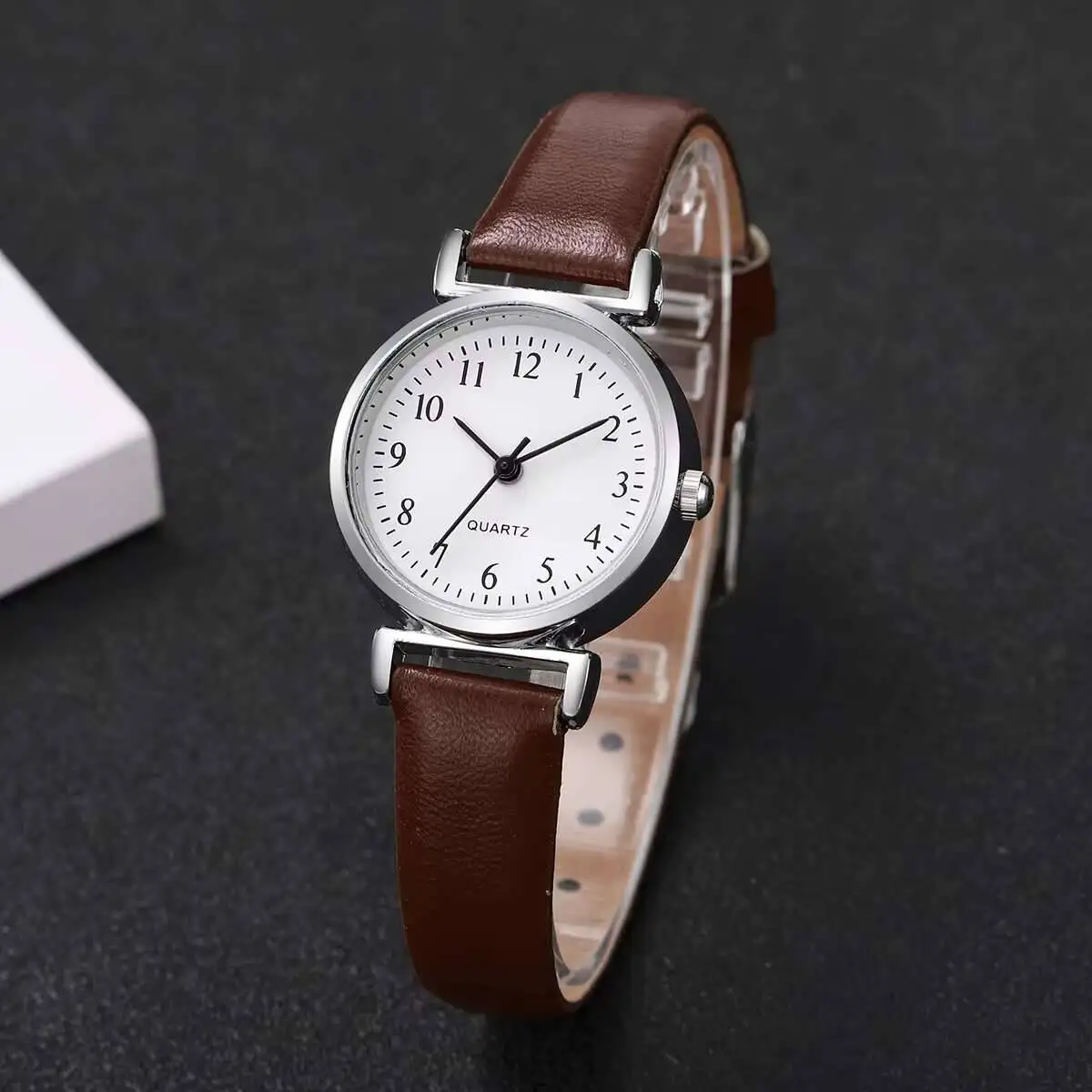 Fashion Small Dial Women Quartz Watch Simple Leather Strap Analog Watches for Ladies Clock Reloj Mujer（Without Box） image 6