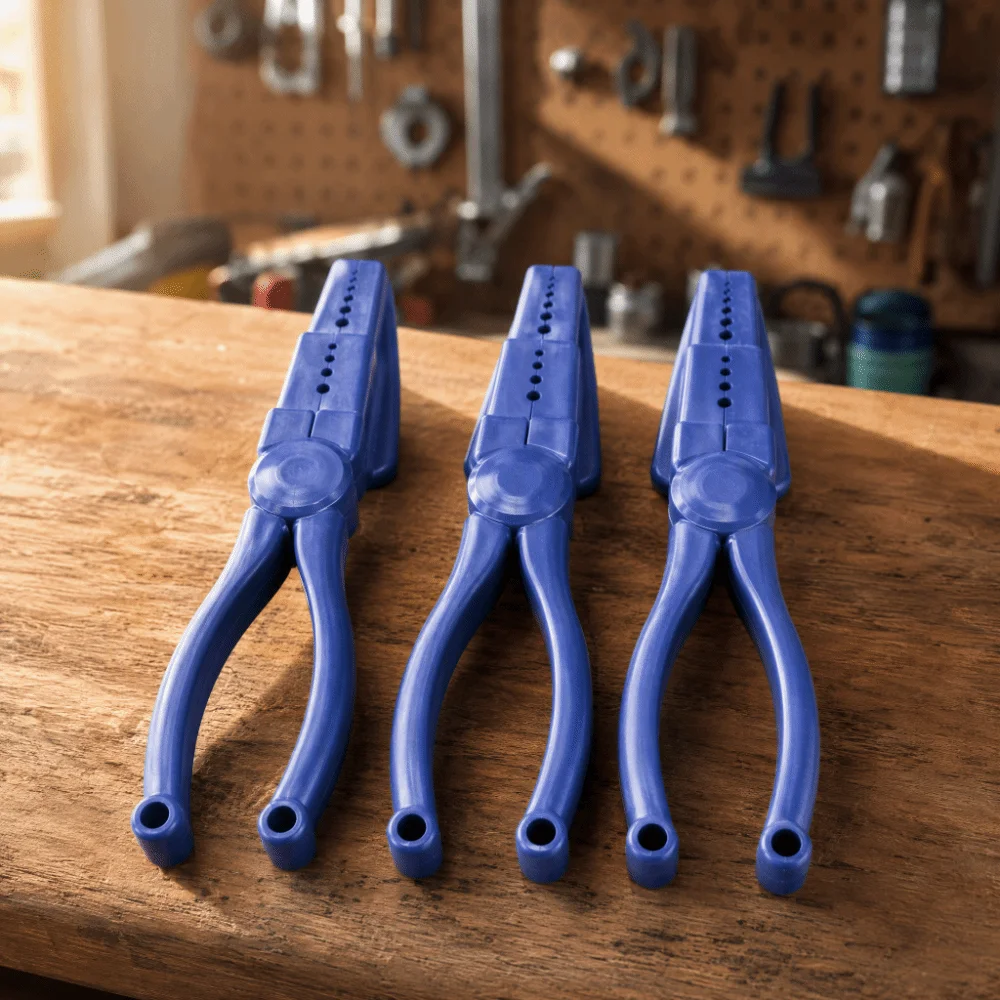 3pcs ABS Plastic Material Nail Holder Pliers Portable Hand Tool Slip Joint Design Nail Guide Pliers Hammering Assist Tool