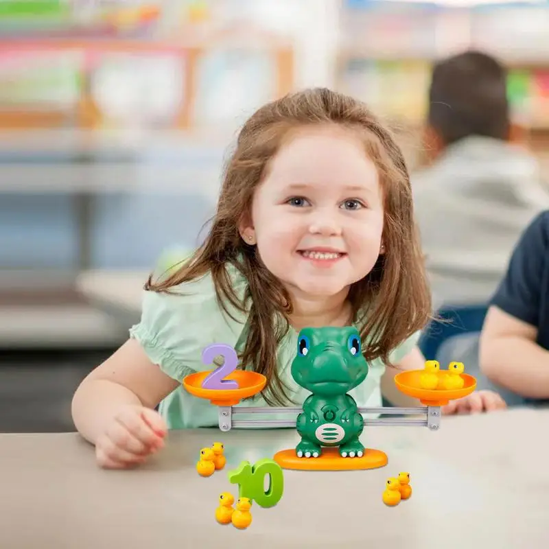 Balans Wiskunde Spel Educatief Speelgoed Dinosaurus Wiskunde Tellen Matching Letter Game Leren Materiaal Tellen Educatief Speelgoed