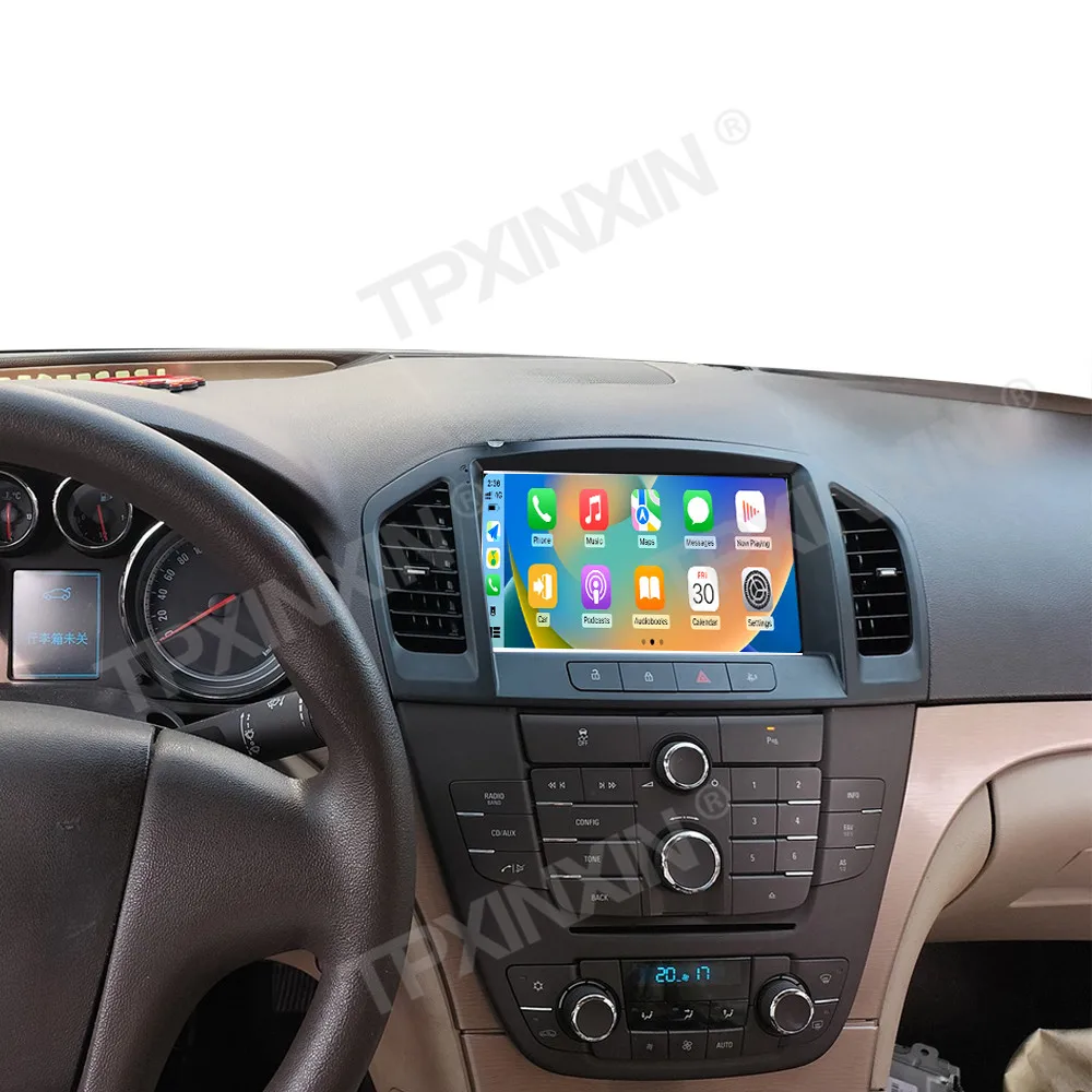 9.0 بوصة أندرويد 14.0 ل بويك ريجال 2009 إلى 2013 سيارة السيارات carplay الوسائط المتعددة راديو كبير HD نظام تحديد المواقع والملاحة اللمس رئيس وحدة #5