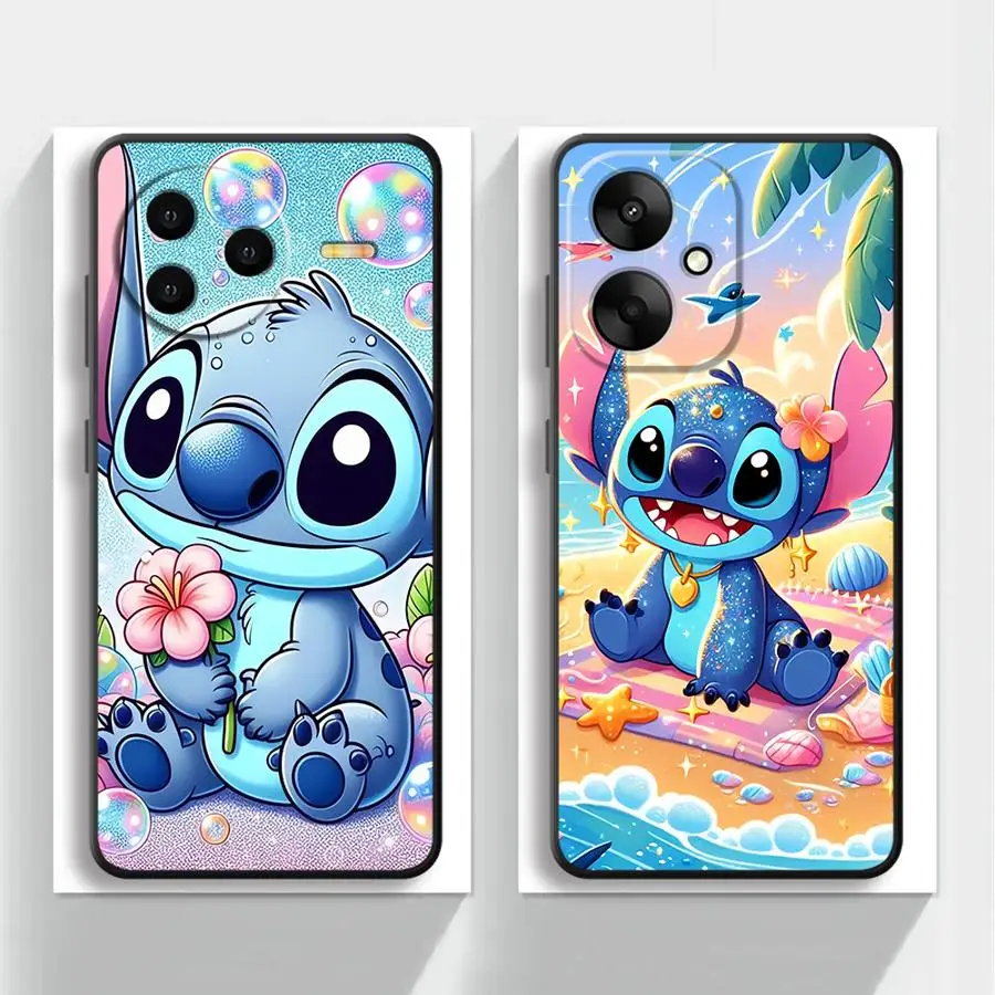 Cartoon Disney Stitch Soft Funda Back Phone Cover Case for Xiaomi Redmi 10C 10 K80 12 9A 9C 9T 12C 13 13C 10A A1 A3 A4 A5 14C A2
