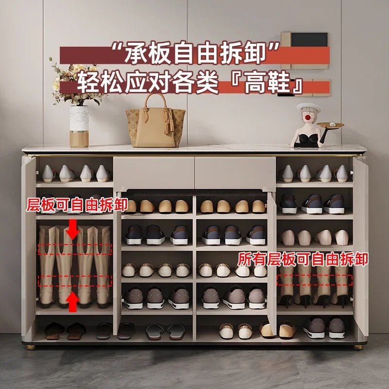 TLL Light Luxury Shoe Cabinet Household Popular High-End Entrance Cabinet Integrated Partition